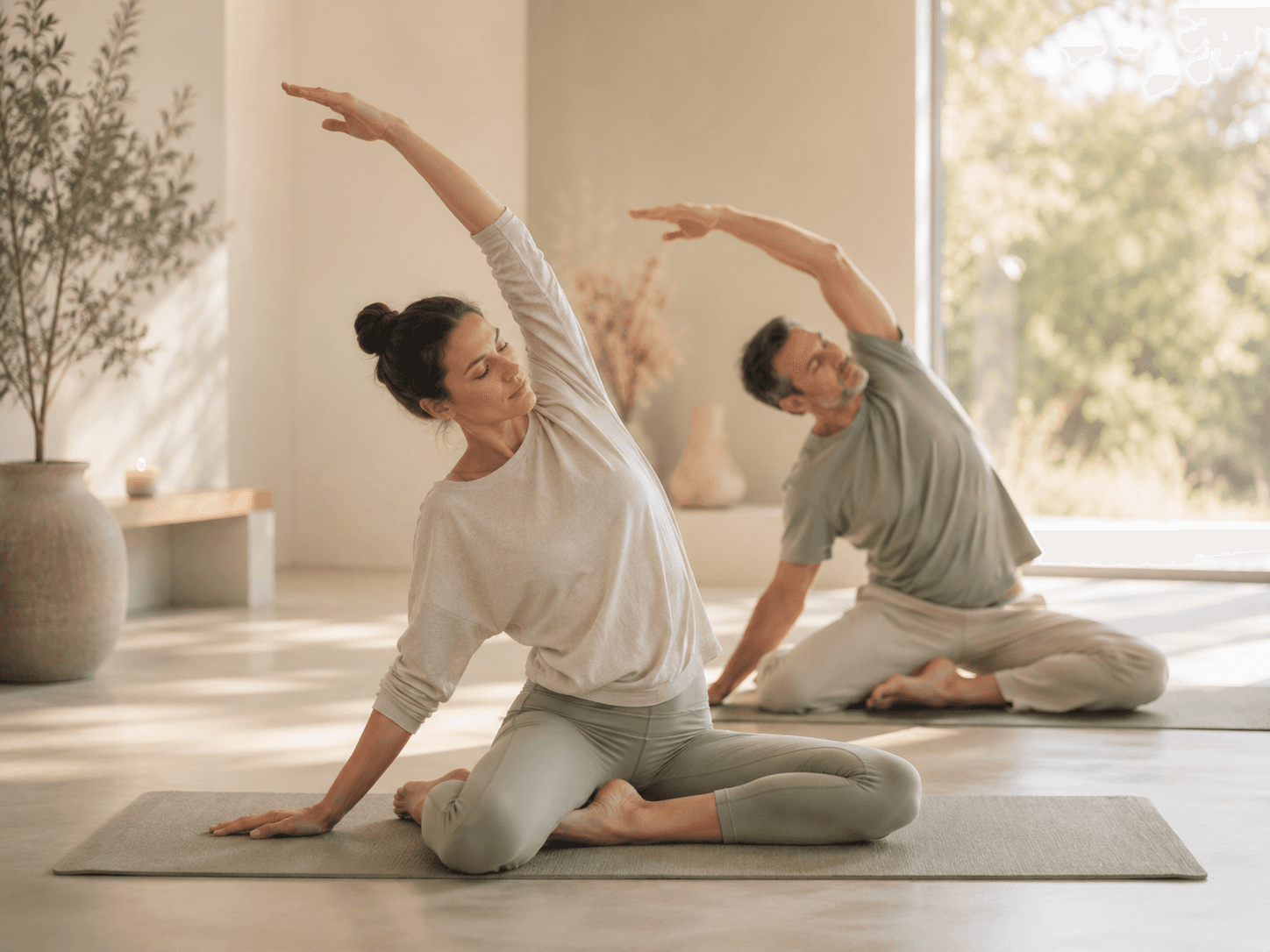 Séance de hatha yoga pour adultes